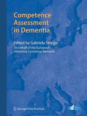 cover image of Competence Assessment in Dementia